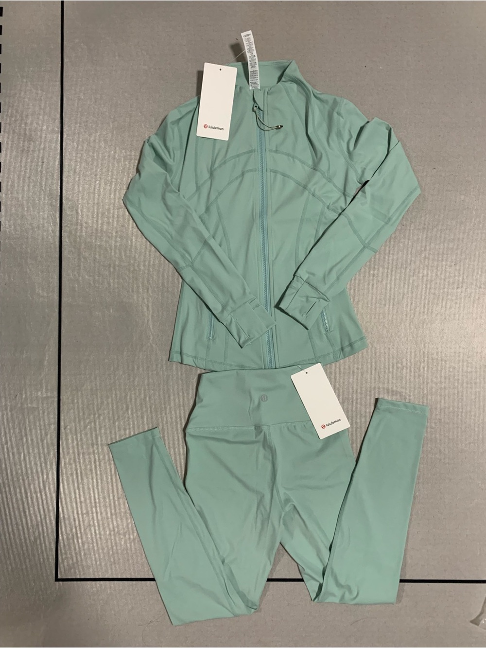 lululemon athletica Seafoam Mint Full-Zip Athletic Jacket